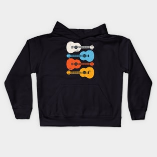 Cute & Colorful Guitar Illustration // Guitar Player Kids Hoodie